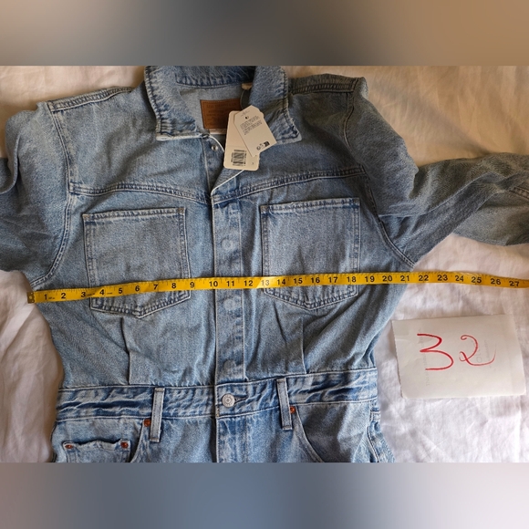 Levi's Western Denim Shirt Dress sz 32 BNWT - Picture 5 of 16